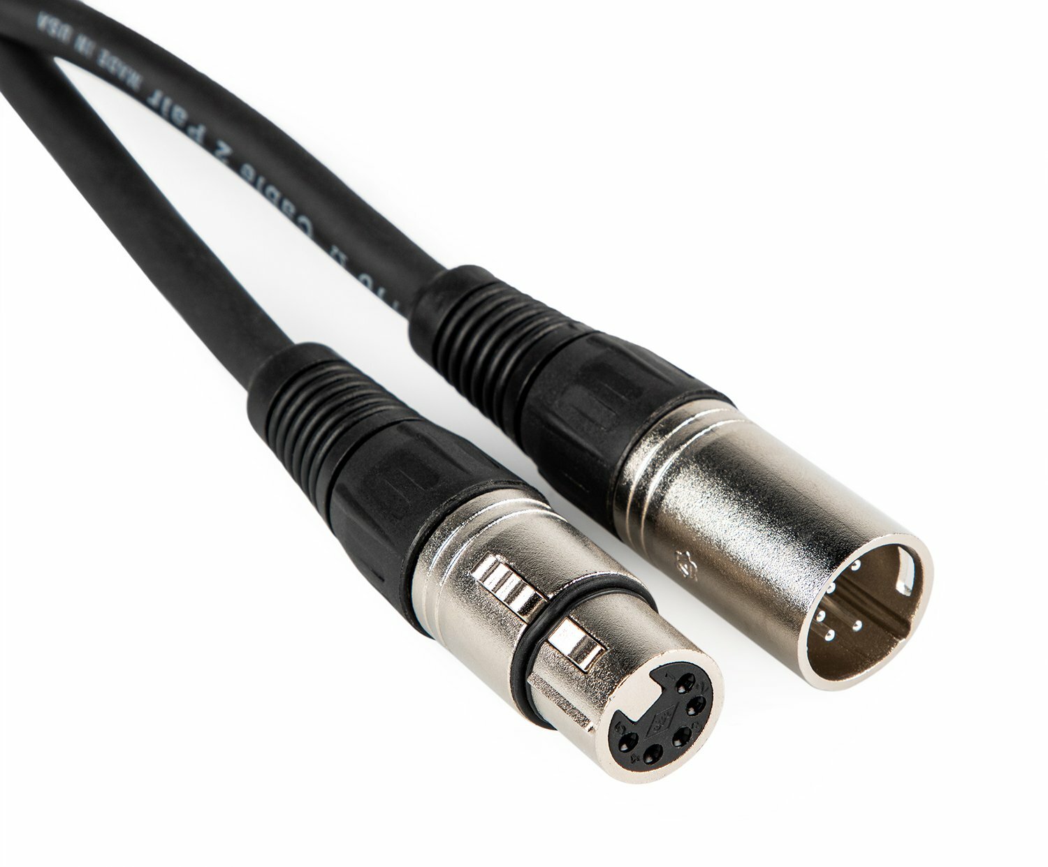 Cable Up DMX-XX5-50 50 ft 5-Pin DMX Male to 5-Pin DMX Female Cable
