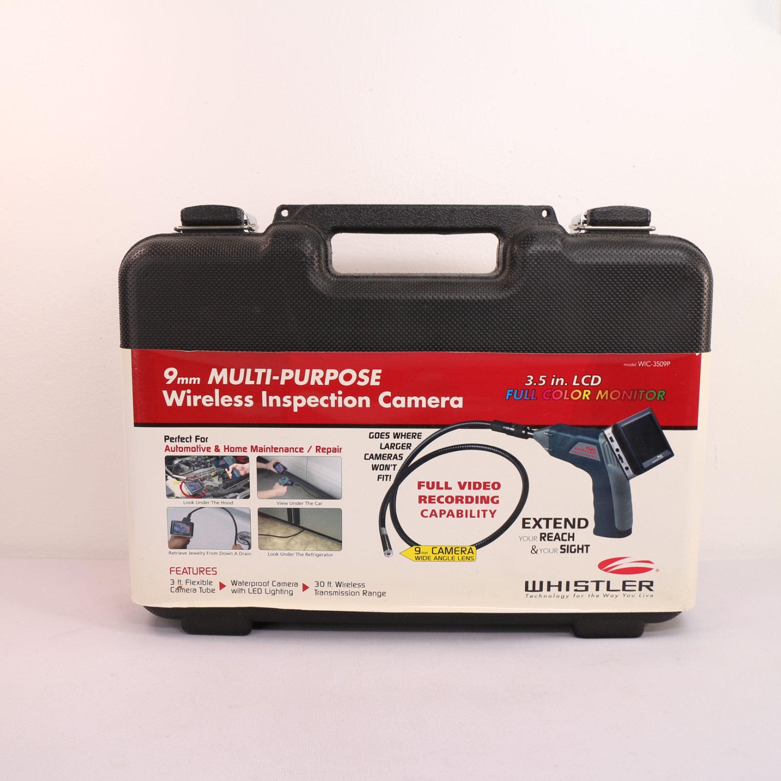Whistler WIC-3509P Inspection Camera NEW Wireless 9mm Multi-Purpose ColorMonitor
