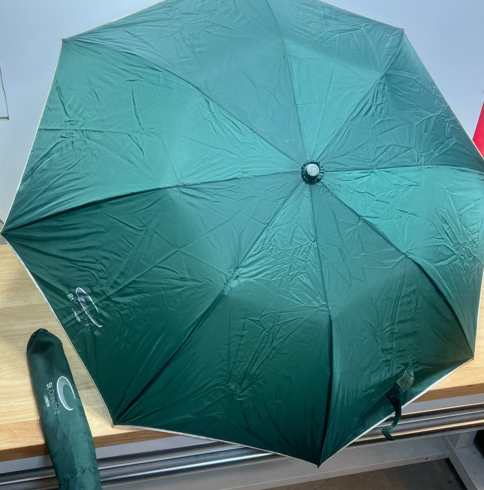 St. Crawford London Umbrella Green Compact Parasol