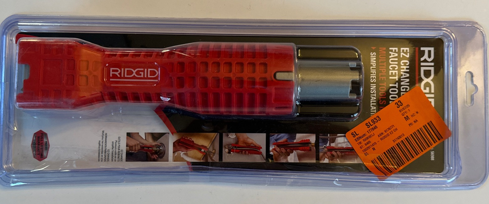 RIDGID 56988 EZ Change Faucet Valve Wrench