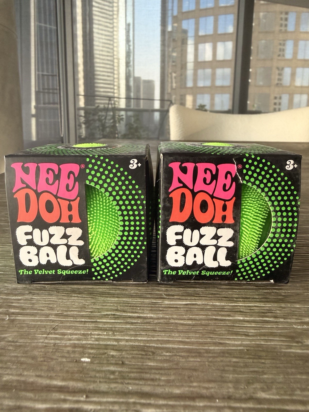 Needoh Fuzz Ball  Green
