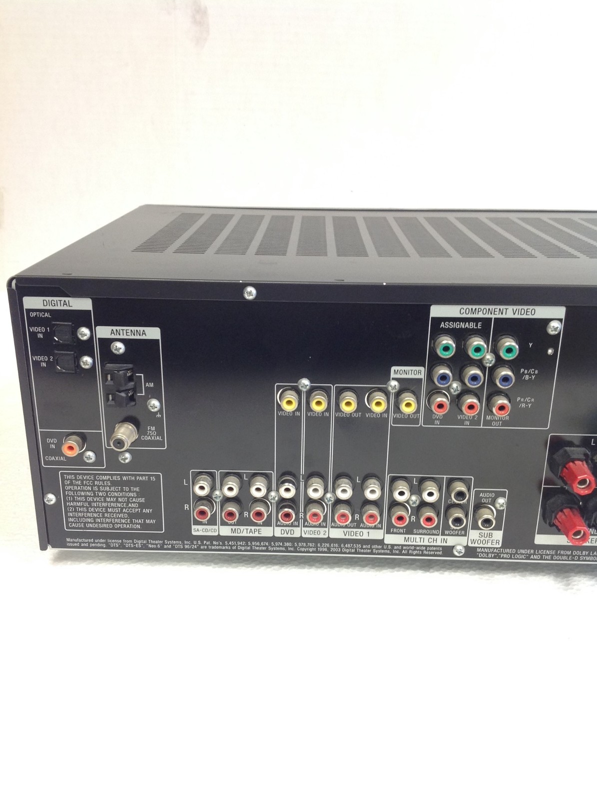 Sony STR-DG500 Digital Audio/Video Control Center 220W, No Remote, WORKING