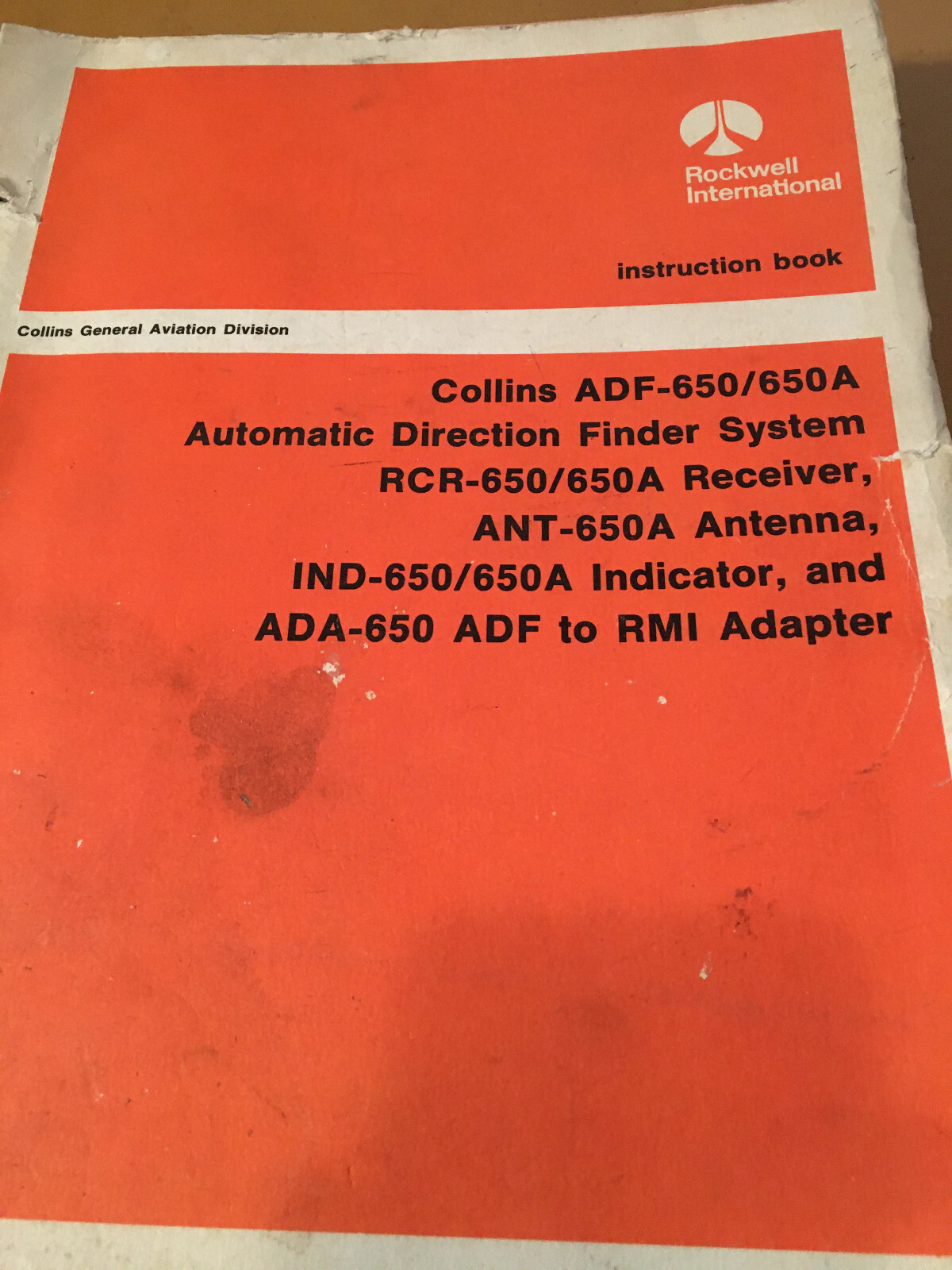 Rockwell Collins ADF 650, 650A, RDR-650/A ANT-650A, IND-650/A Service Manual