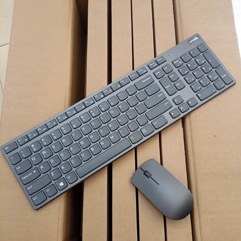 Original Lenovo Yoga A940 2.4G Wireless Metal Keyboard & Mouse Set Super Thin