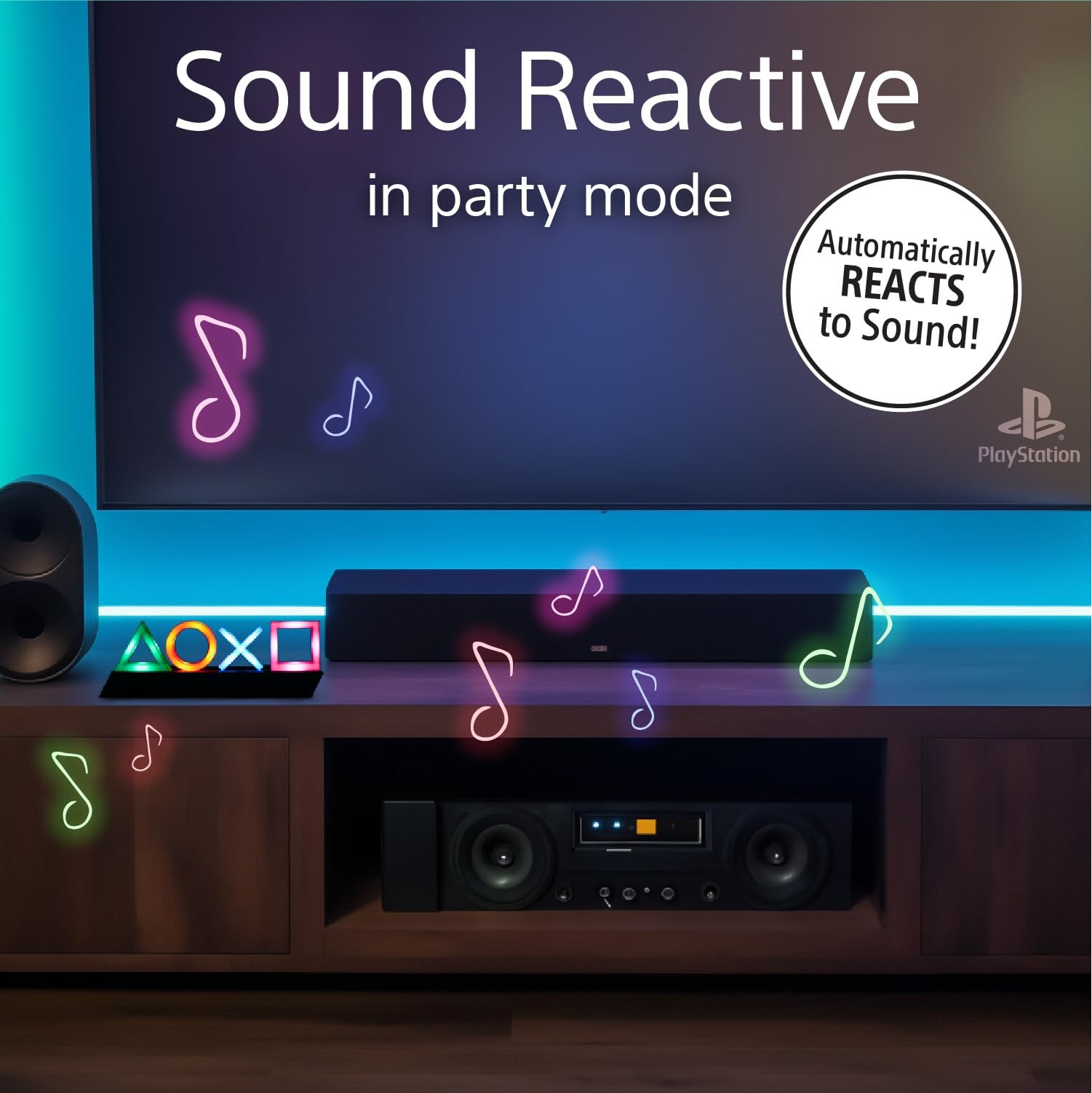 Paladone Playstation Controller Icons Light with 3 Regular, Multicolor