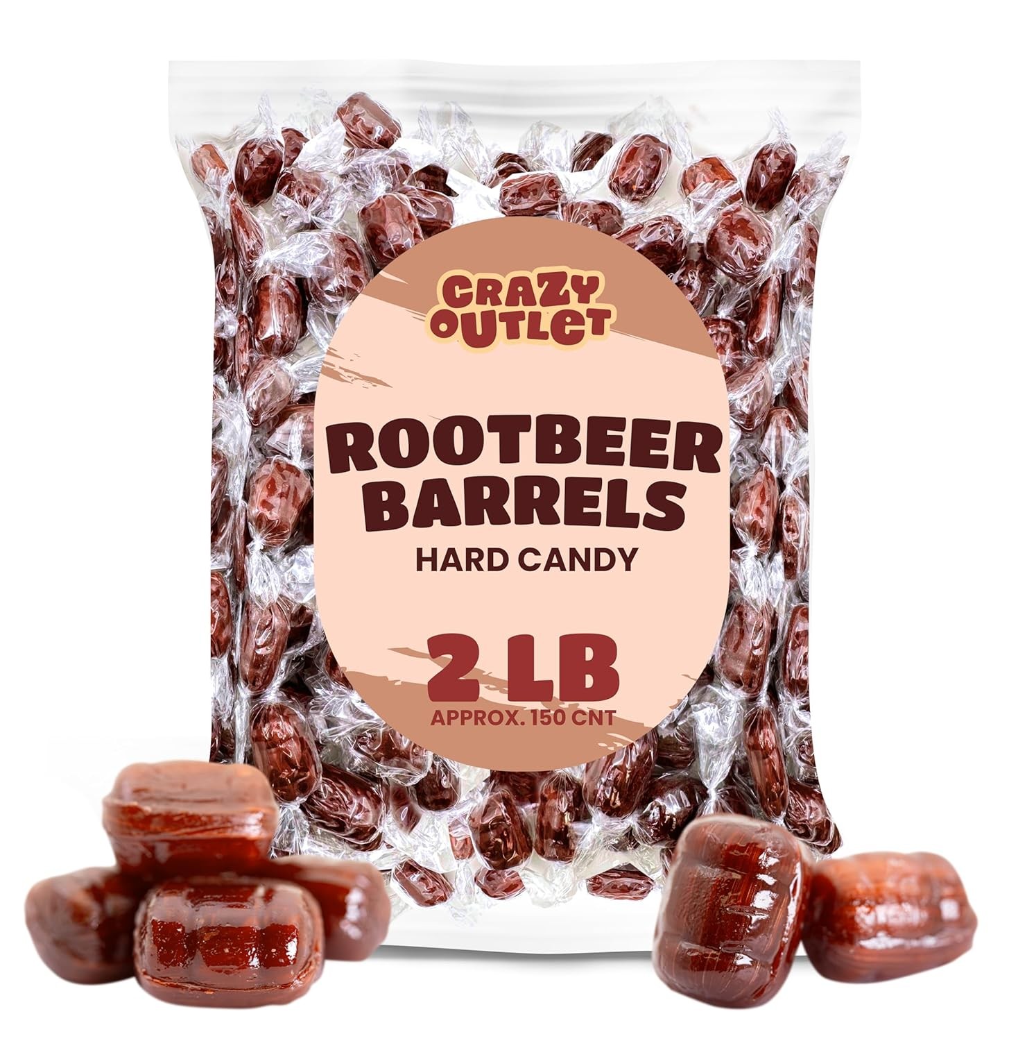 Root Beer Barrels Hard Candy, 2 Pounds
