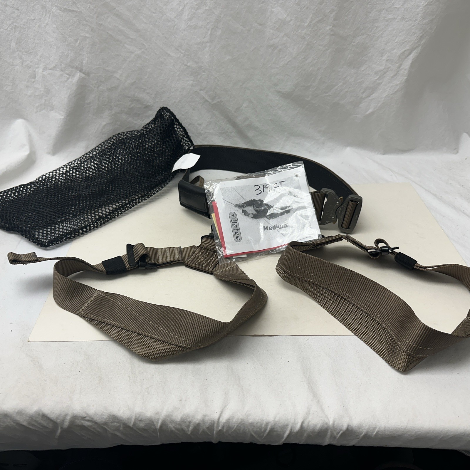 NEW Yates 319CT Tactical SF Rappel Belt Medium Terra W/ Cobra Buckles SOCOM