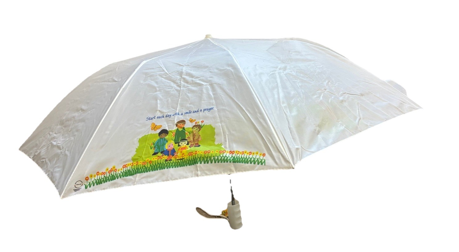 Umbrella White St. Josephs Indian School Chamberlain SD Vintage