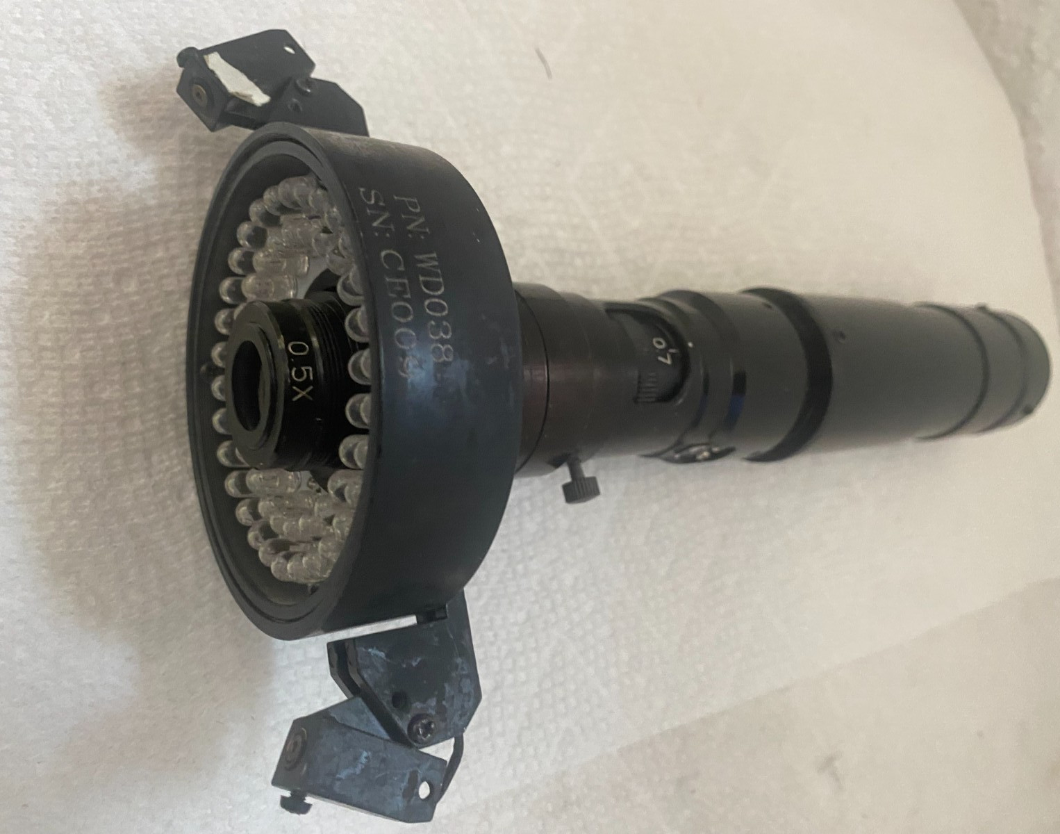Microscope lens 0.7 - 4.5  with WD0038 light