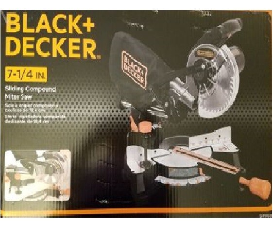 Black + Decker 7- 1/4 in Sliding Compound Miter Saw