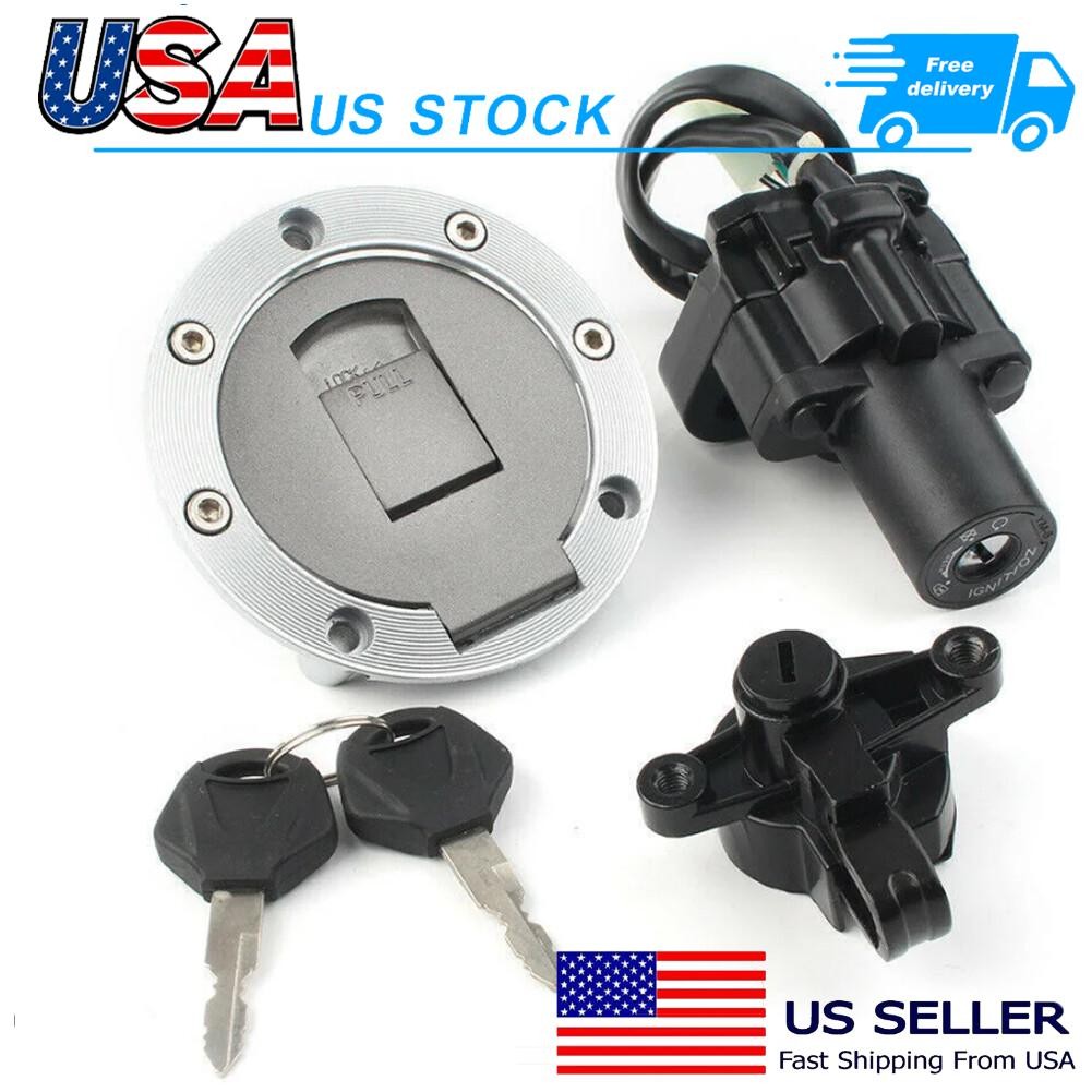 Lock Set Igntiton Swtich Fuel Gas Tank Cap  FOR Yamaha XJR400 XJR1200 XJR1300