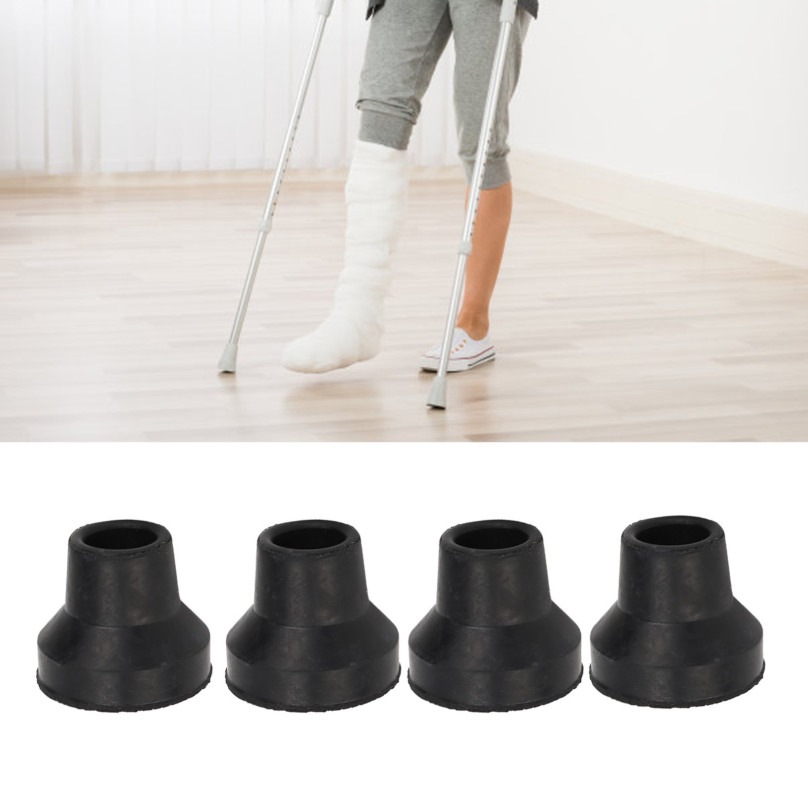 10Pcs Rubber Cane Tips 16mm For Walking Sticks Crutches