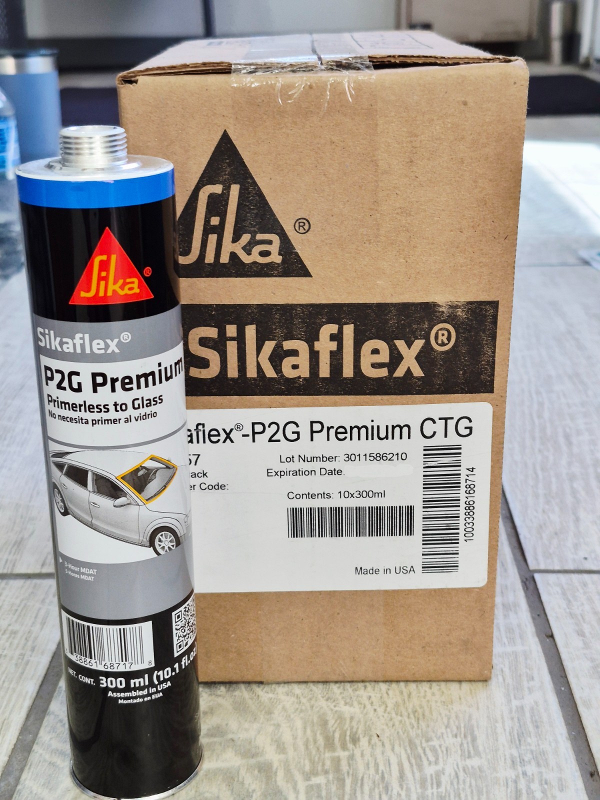 SIKA Auto Glass Urethane Sikaflex P2G Premium Adhesive10x