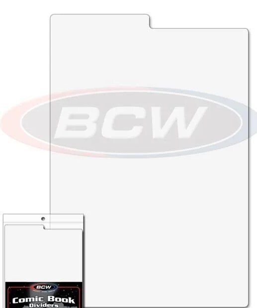 New (12 ct) BCW Comic Book Divider-White