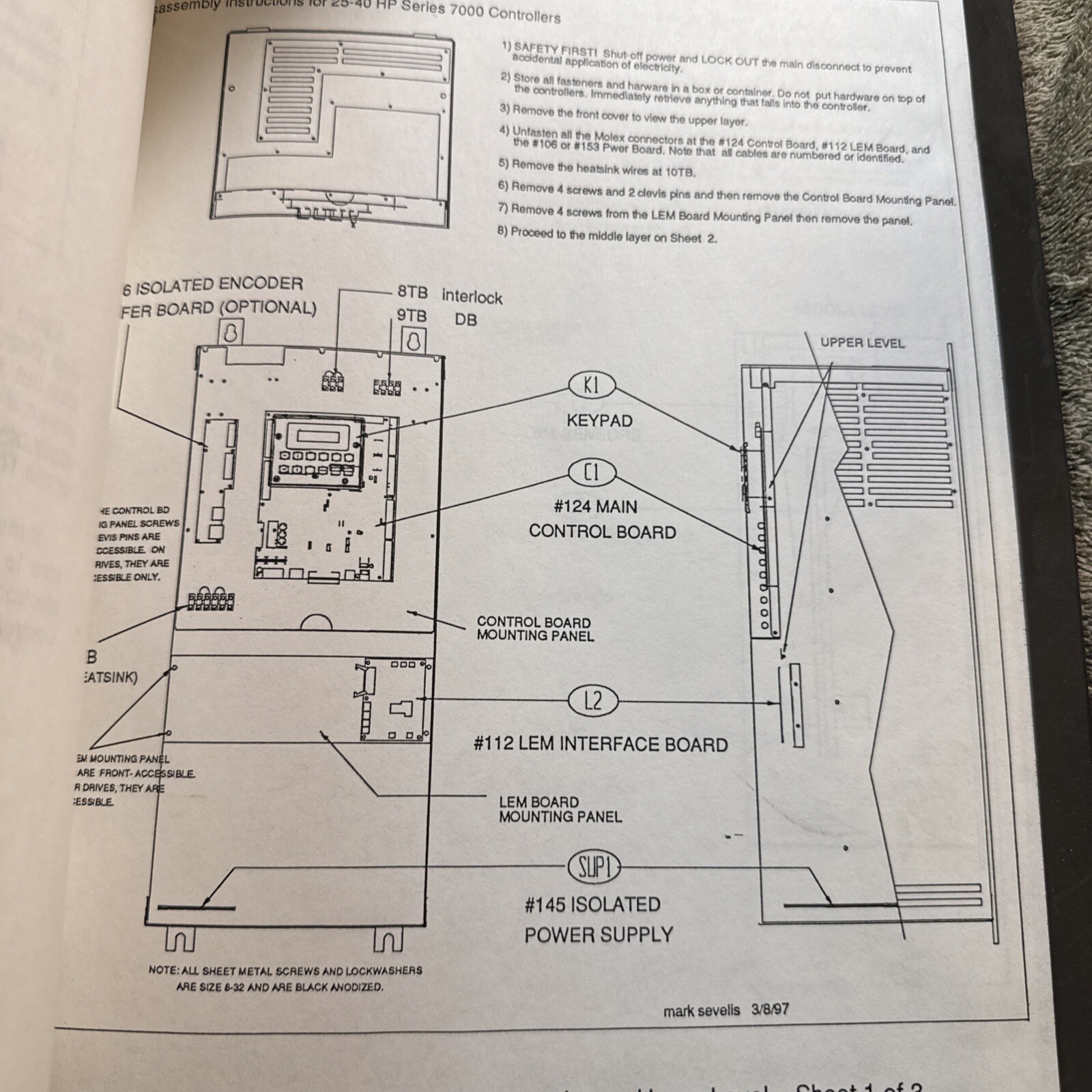 Thor Drives Service manual 7000/8000L, AC Vector Control. Technical Instructions