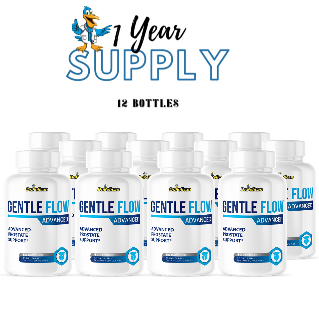 Gentle Flow Advanced - Prostate Support- 12 Bottles- 720 Capsules
