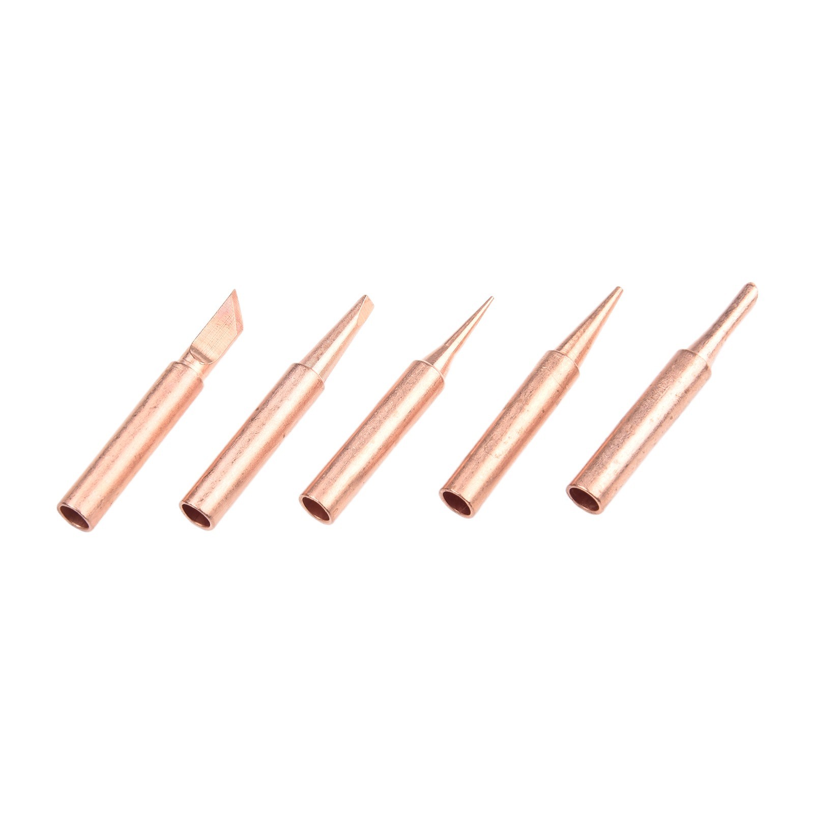 Copper Soldering Iron Tips 6pcs Tips for Various Soldering Applications