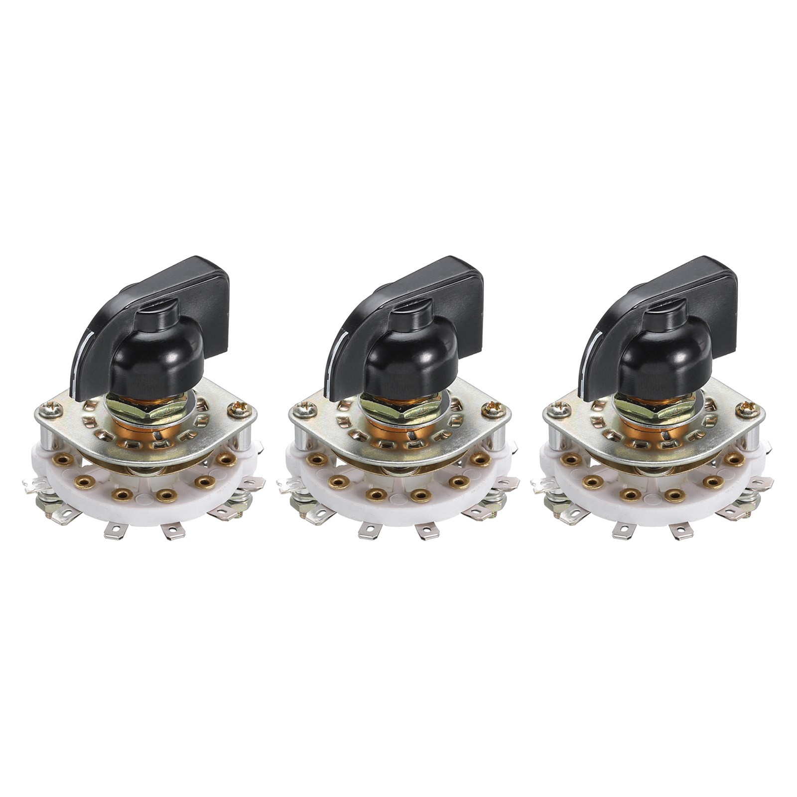 3 Pcs 1 Pole 7 Position Band Selector 1 Deck for TV Radio Home Machine