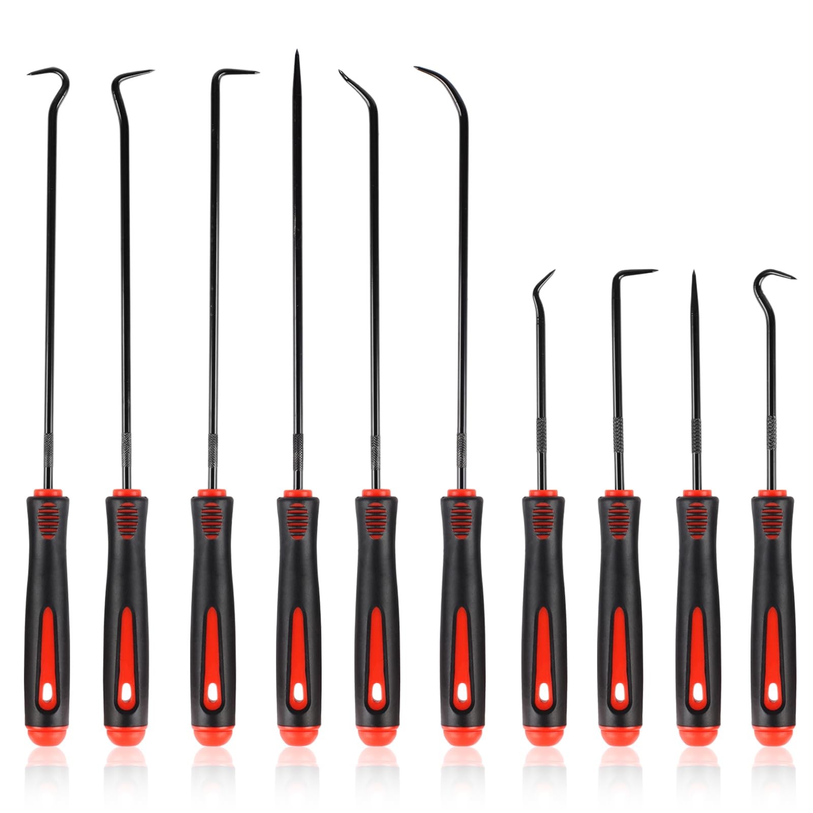 Rindion 10PCS Pick Set Mechanic, Hook and Tool with Non-Slip Grip,...