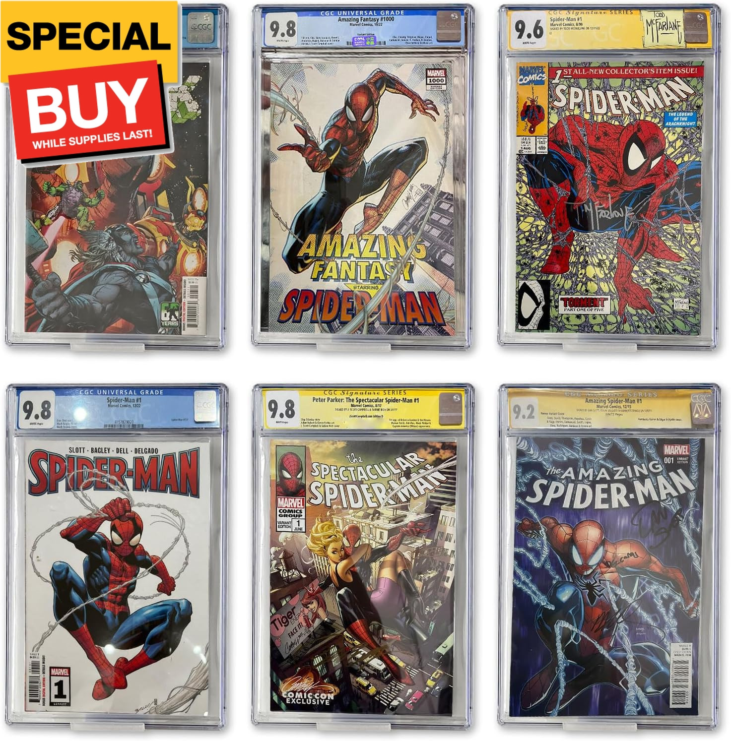12pcs Clear Floating Comic Book Display Shelves, Comic Book Shelf Stand Wall Mou