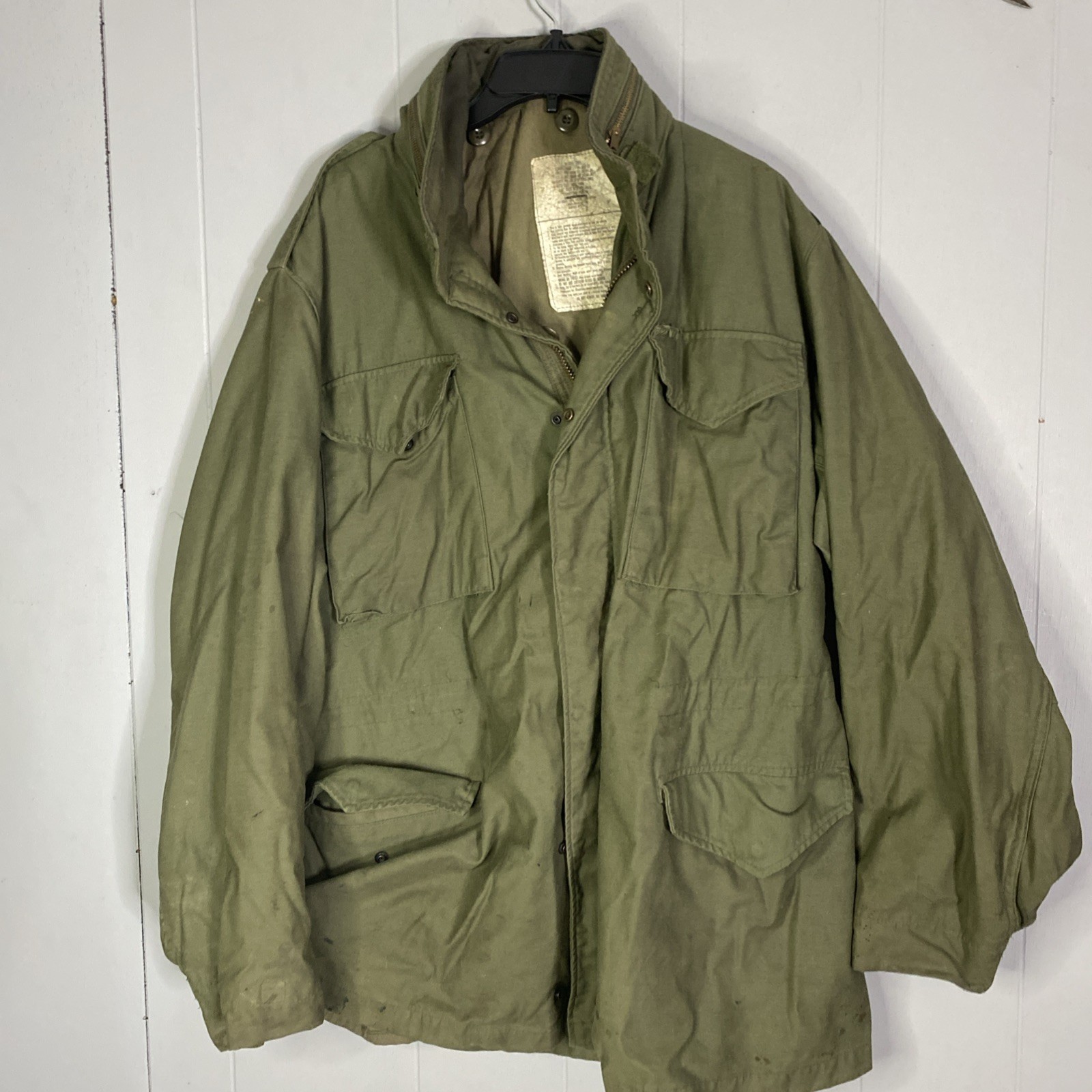 USMC Cold Weather Field Green Military Jacket Med Short 8415-00-782-2938 23x34 M