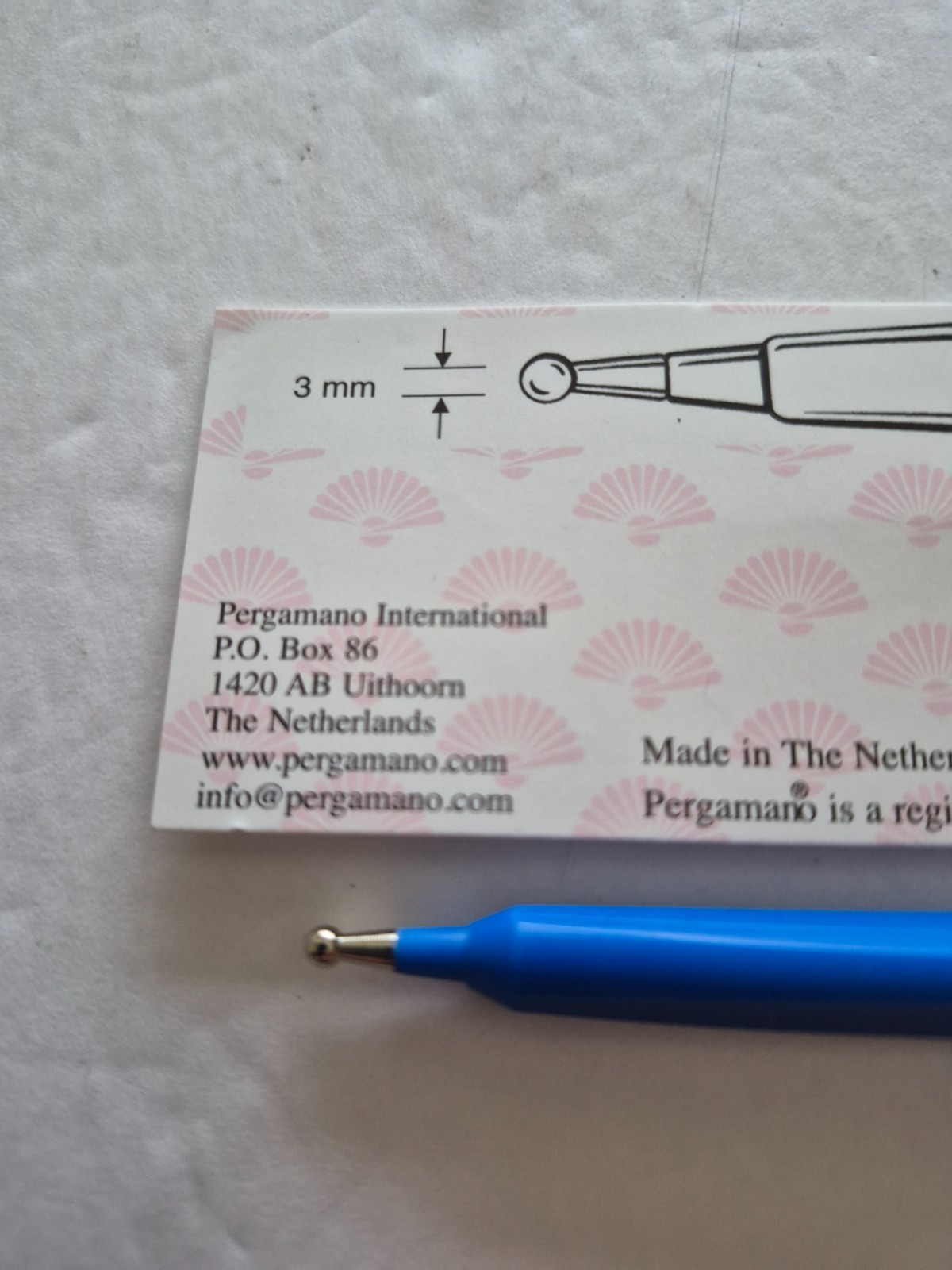 Vintage Pergamano 3 mm Ciseleerpen Embossing Tool 11021