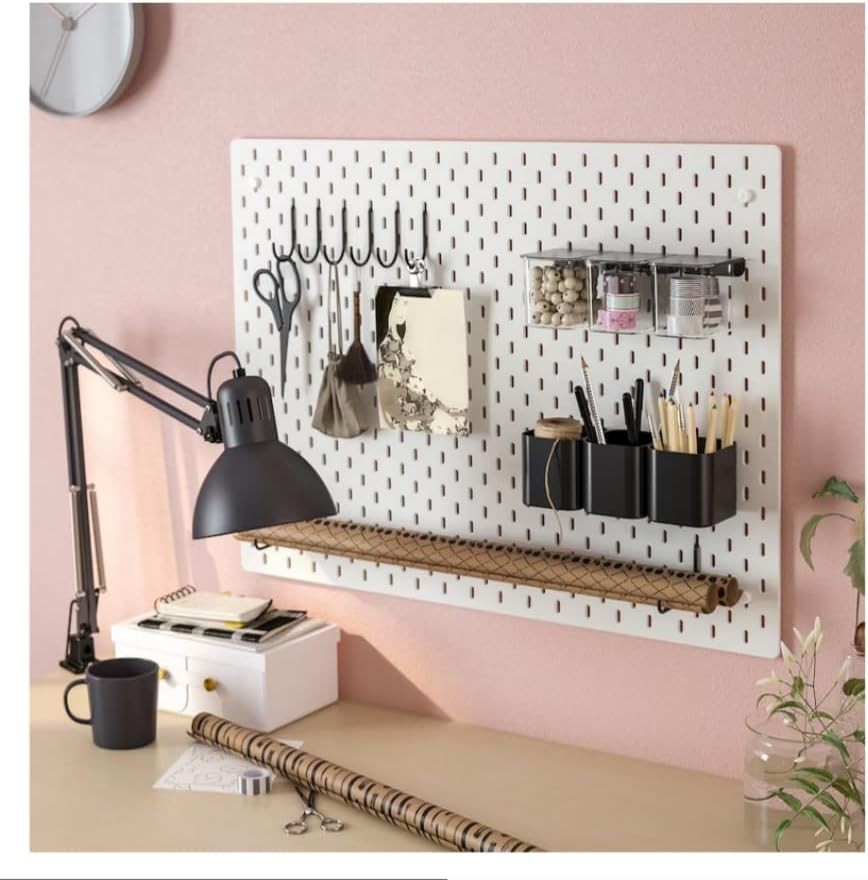 Durable 4 Pack L Shape Pegboard Hooks - Versatile Hanging Solutions for Home