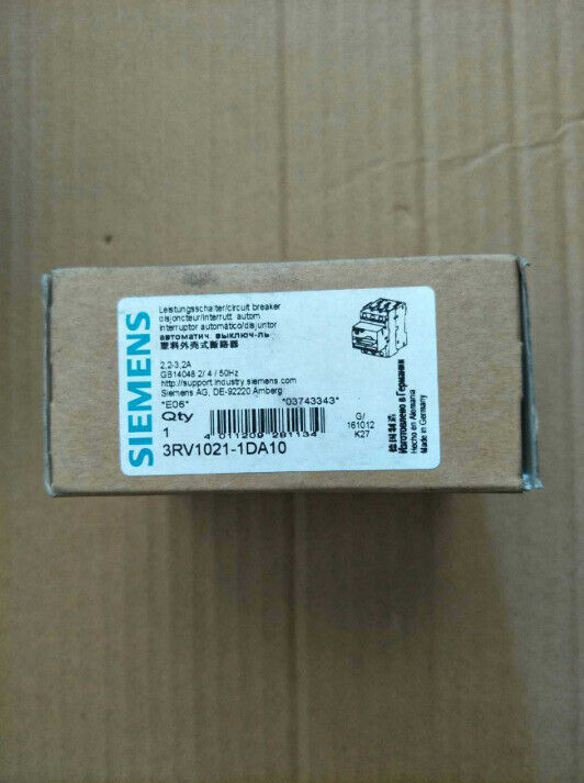 1PC Siemens 3RV1021-1DA10 2.2-3.2A Circuit Breaker In Box -New *SE
