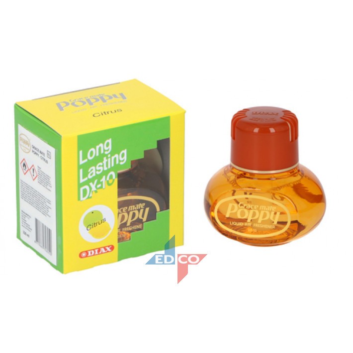 Grace Mate Poppy Long Lasting Air Freshener - Citrus - 150ml