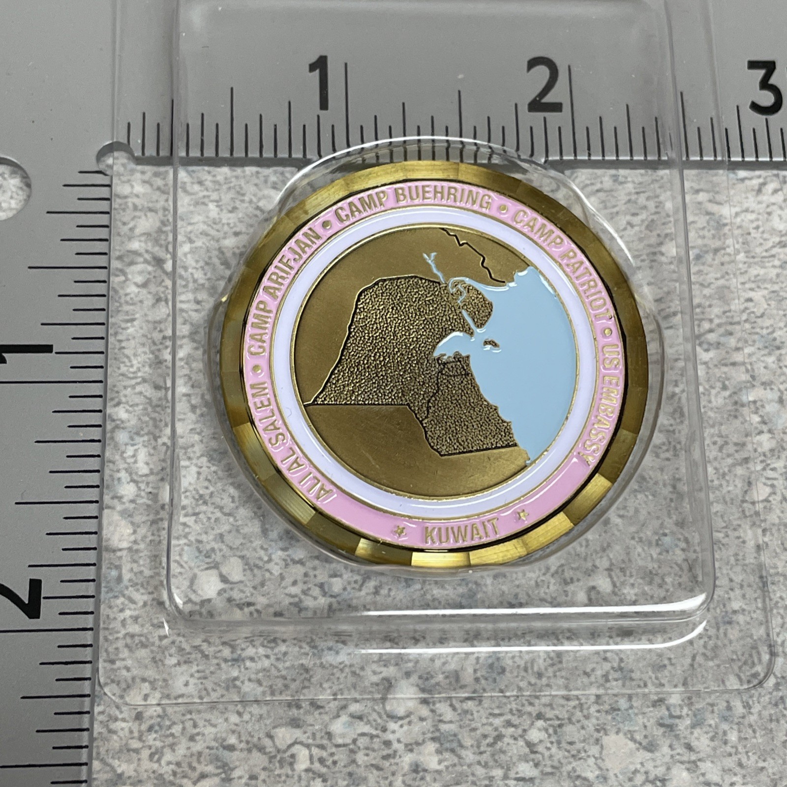 Coin - Kuwait - Women In War, Pink Challenge Coin - Brand New