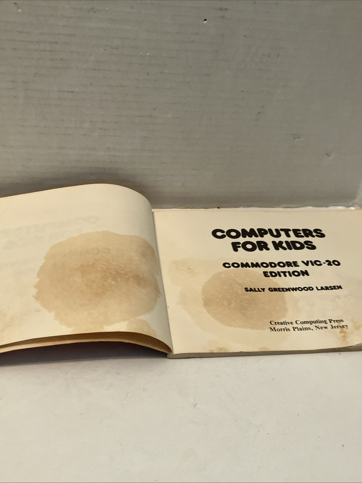 Vintage 1983 Computers For Kids VIC-20 Edition Basic Programming Manual Used