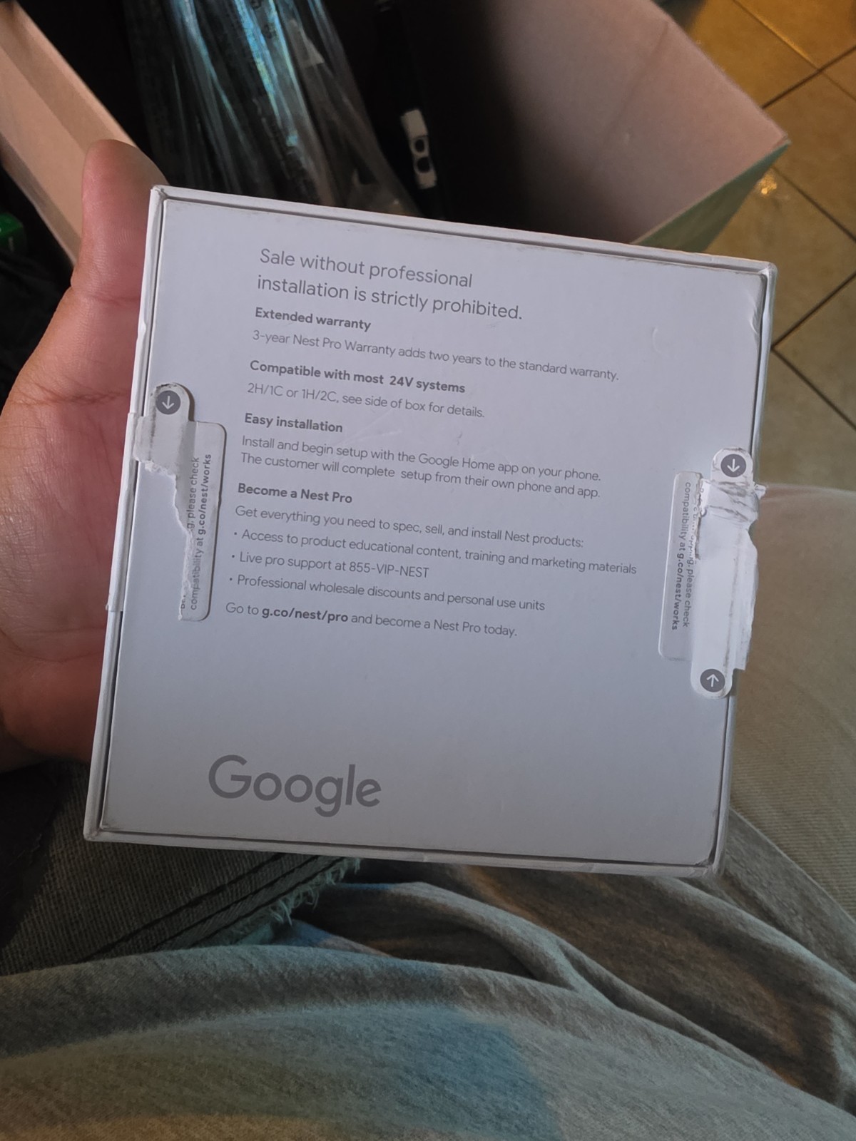 Google Nest Programmable Smart Wi-Fi Thermostat - White (GA02180-US)