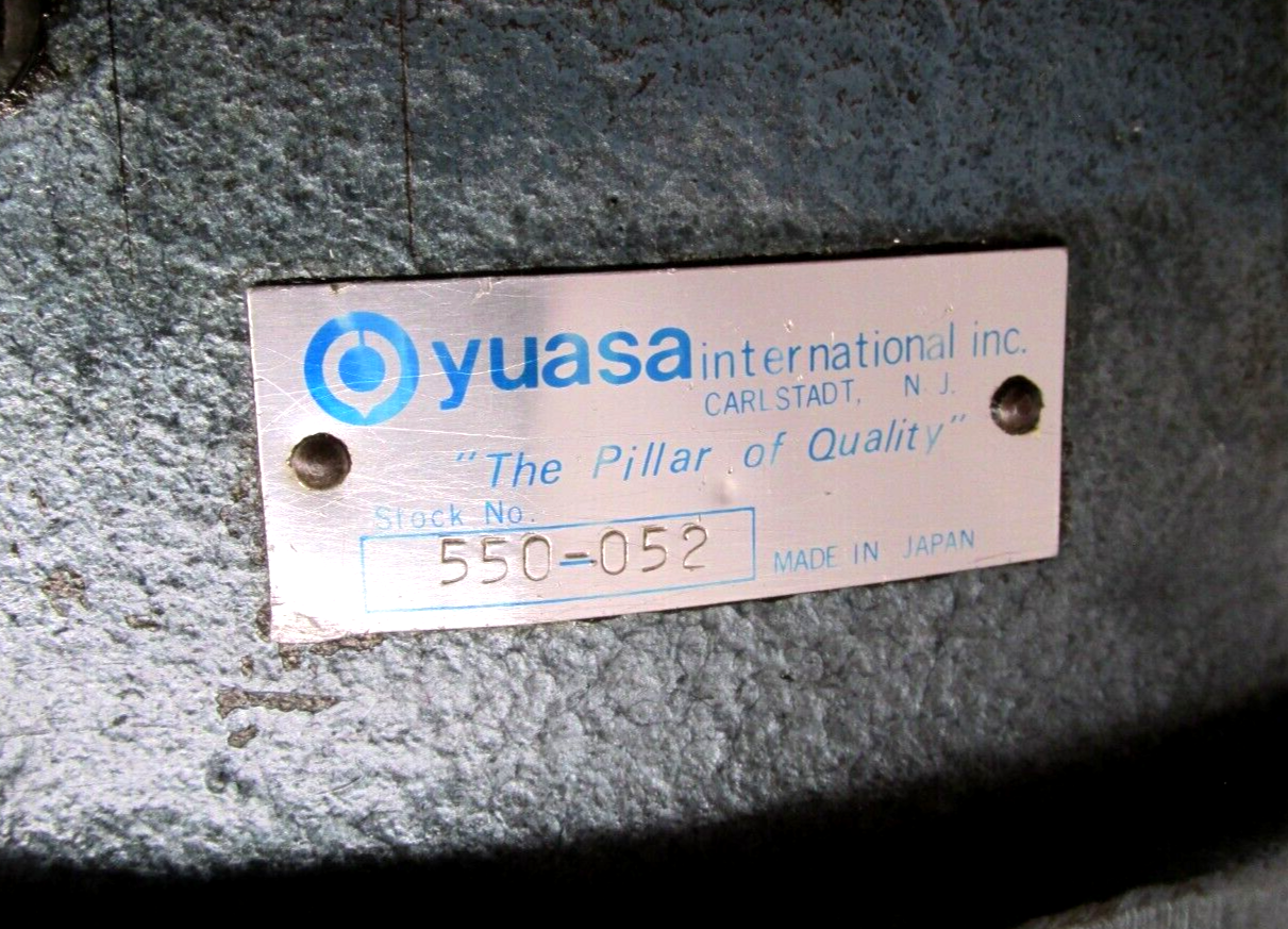 NICE! YUASA 12" HORIZONTAL / VERTICAL ROTARY TABLE - #550-052