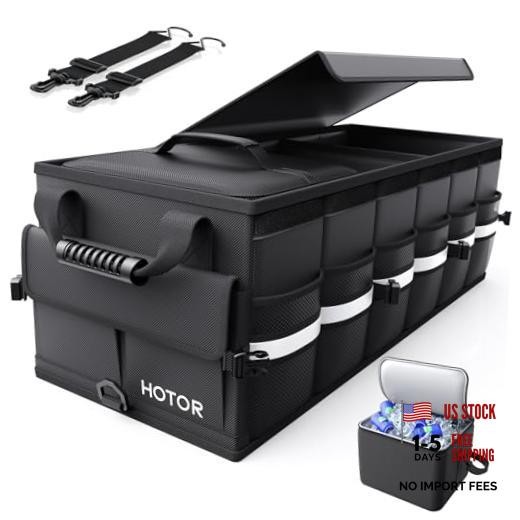 Car Trunk Organizer - Trunk Organizer for SUV with 33.1" x 12.6" x 11.0" Black