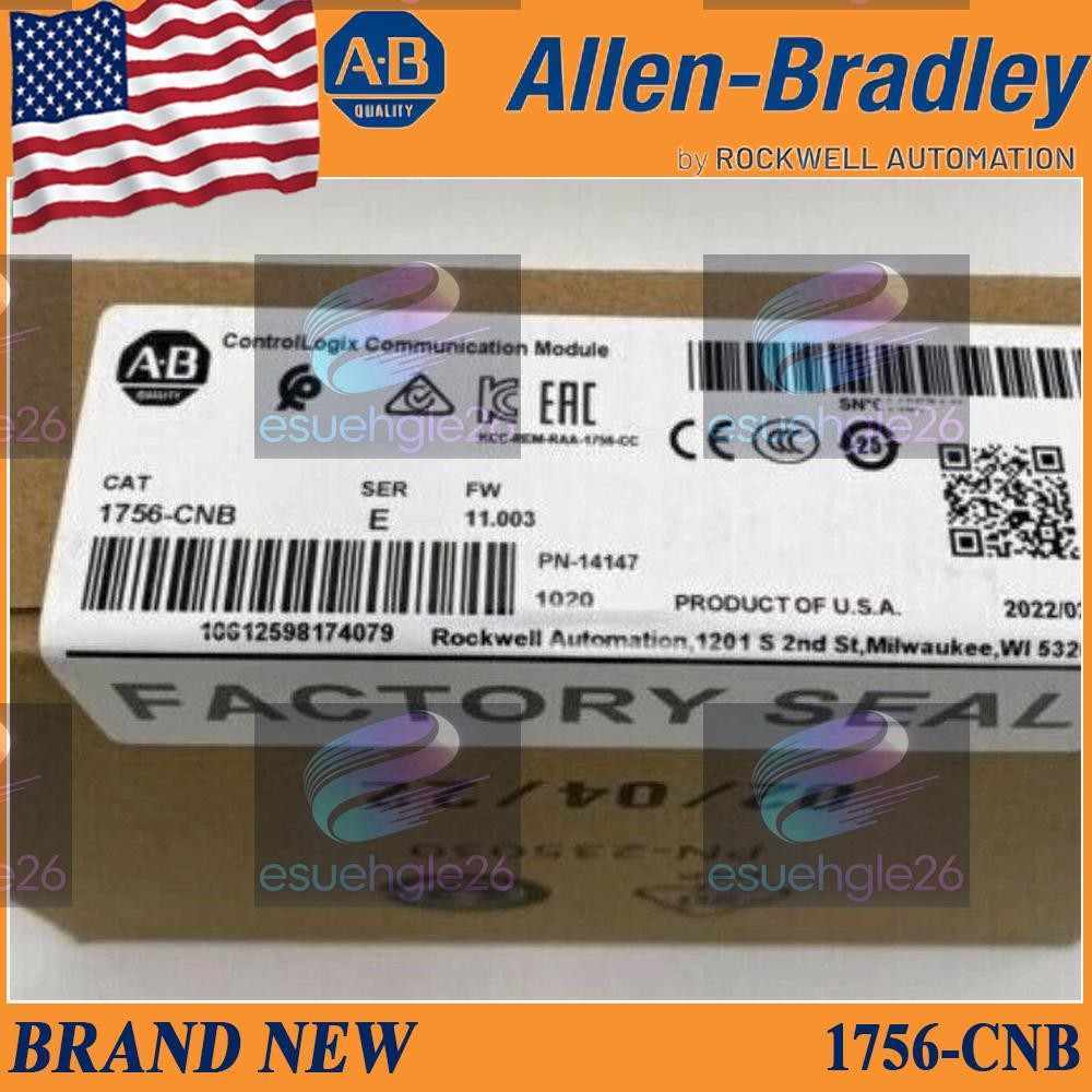 New PLC-AB 1756-CNB SER E ControlLogix ControlNet Bridge