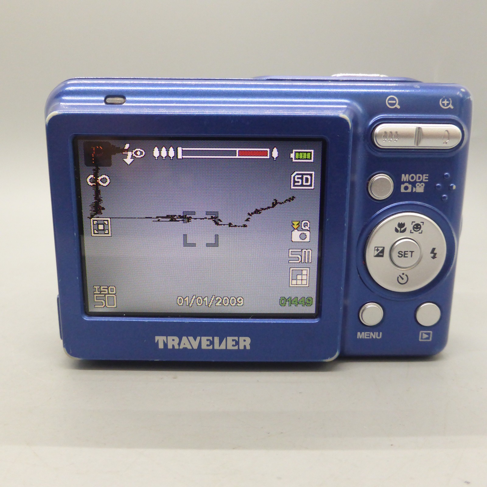 Traveler Digital Camera FX-5 5.0MP Blue Tested *Read*