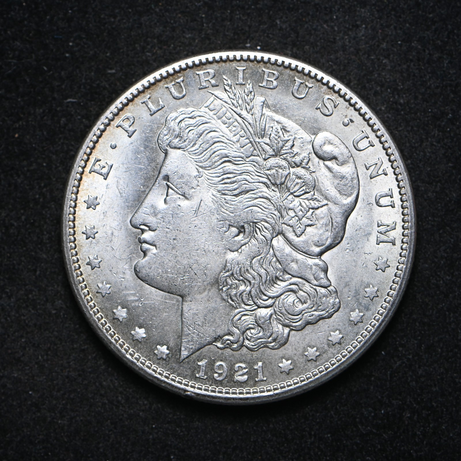 1921-S Morgan Silver Dollar AU++ (cn16089)