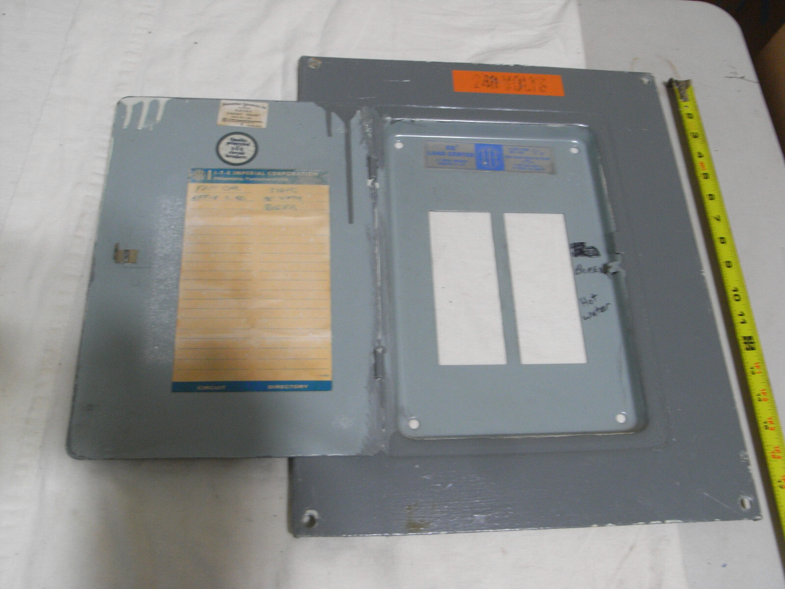 ITE electric cabinet front J-465 240V 3 Phase cover door 18"x14 5/8" from EQ412B