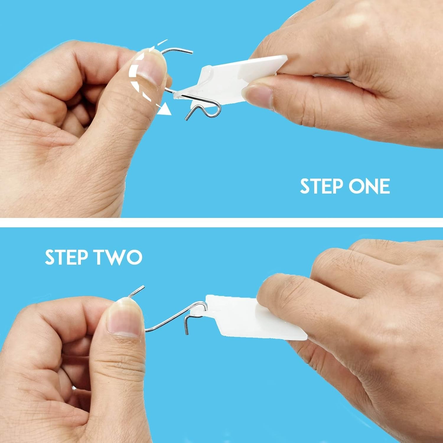 Durable Plastic Merchandise Hanging Strips: 10 Hooks & Maximum 35lb Capacity
