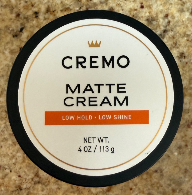 Cremo Hair Styling Matte Cream, Premium Barber Grade, Light Hold, Low Shine 4oz