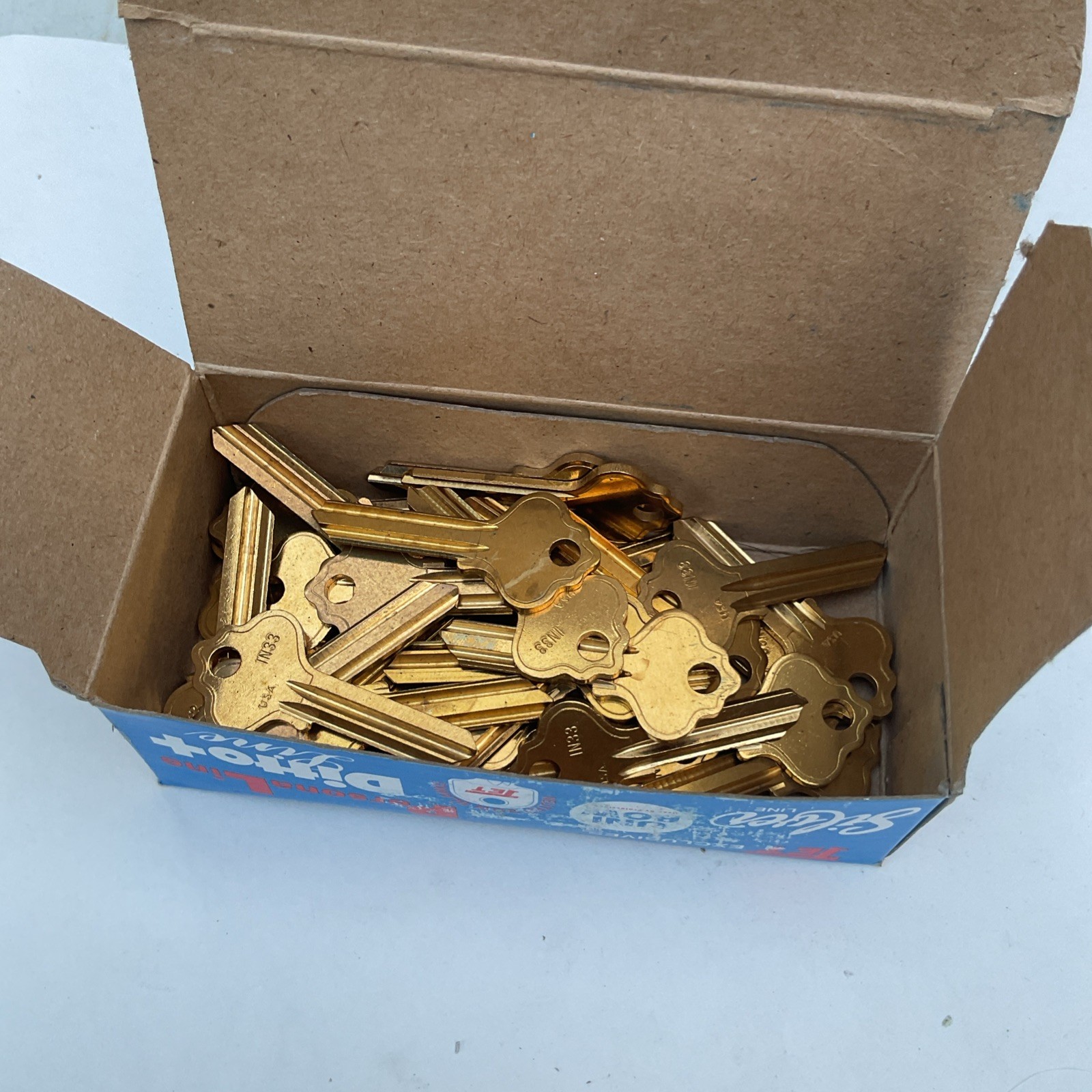 Jet IN33, Ilco 1054MT, Star 5IL11 Jet Key Blanks  Qty. 36 N.O.S.