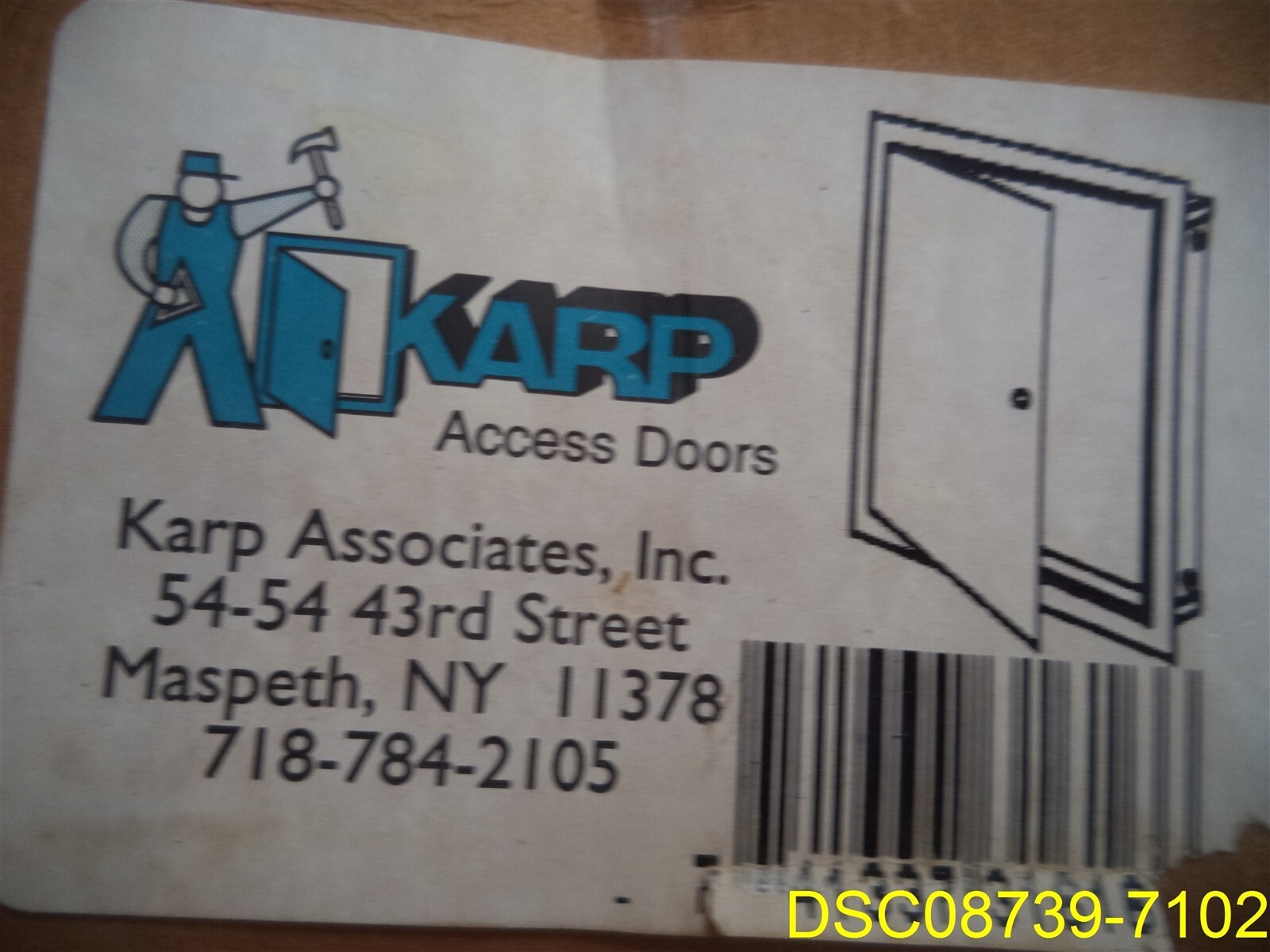 Karp DSC-214-M Metal Access Door 16" x 16"