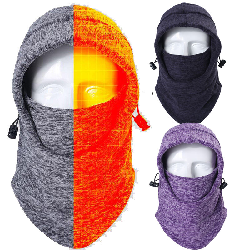 Windproof Winter Thermal Fleece Balaclava Ski Tactical Hood Full Face Mask US