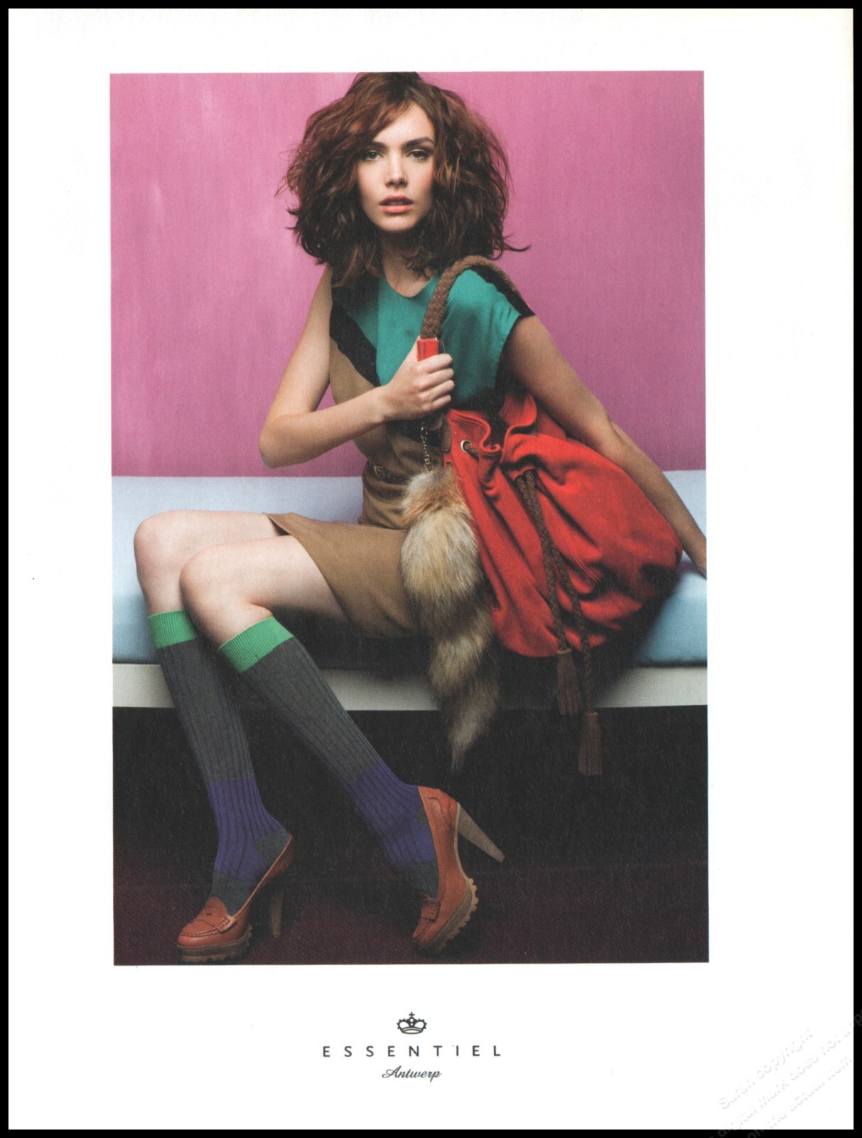 High Heels Essentiel Magazine Print Ad Women Fashion Long Legs shoes 2011-1pg