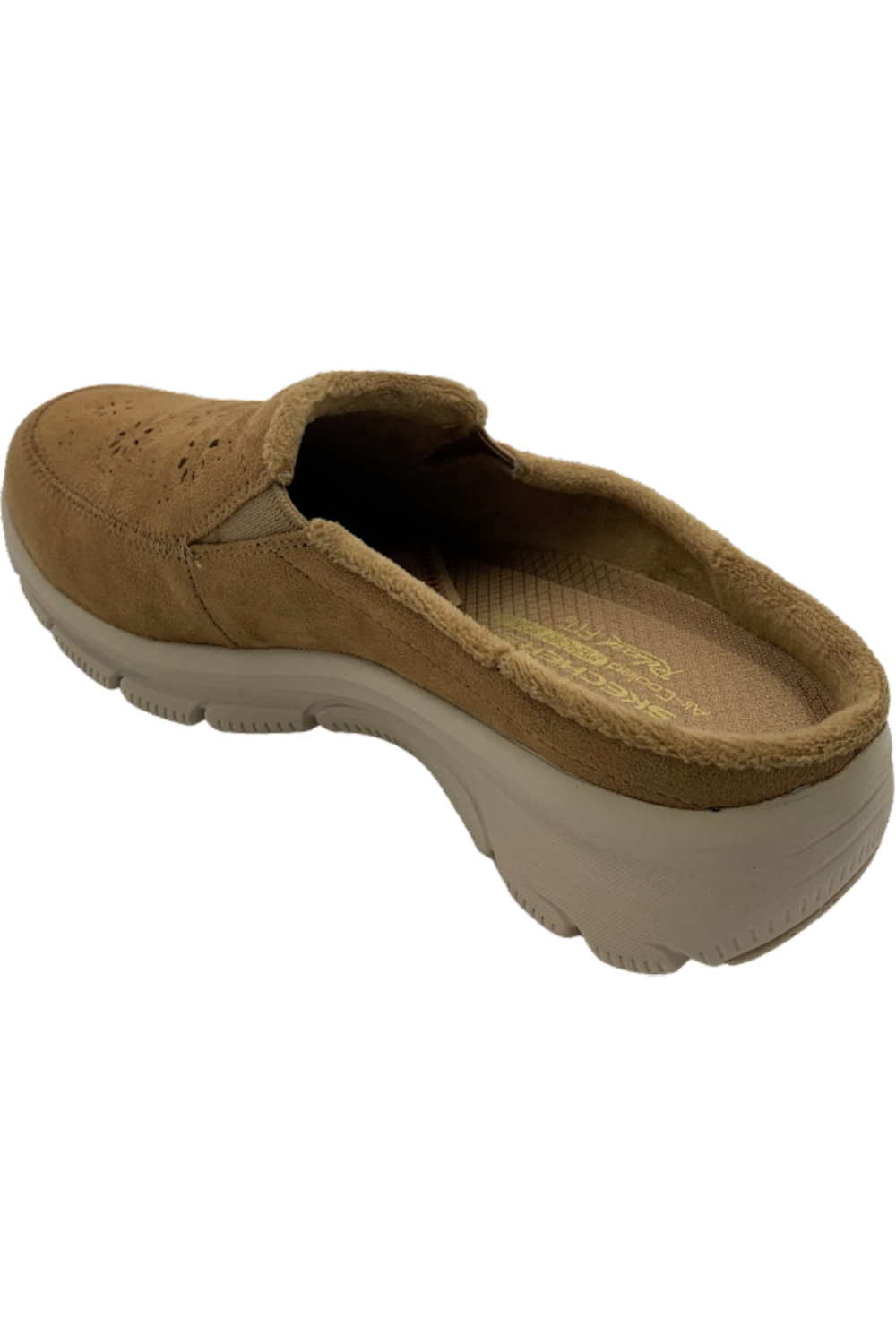Skechers Easy Going Perforated Clogs Tan