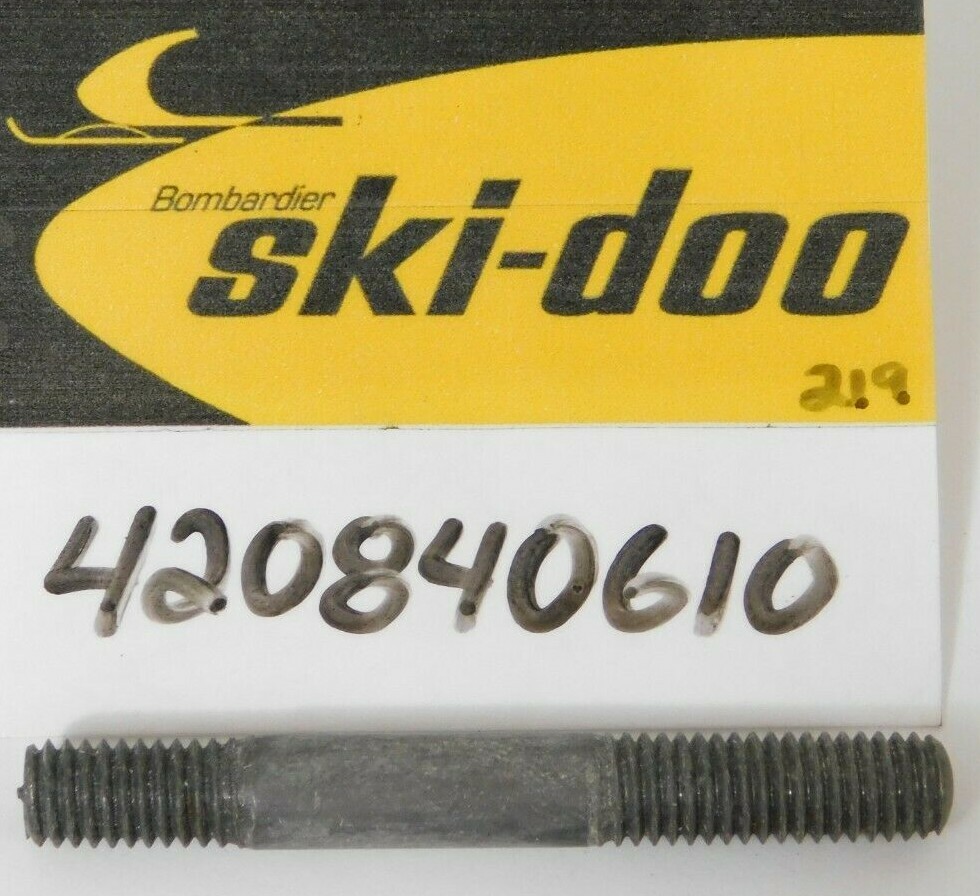 1 NOS Genuine Bombardier Ski-Doo Factory Hardware STUD Part OEM 420840610 NEW