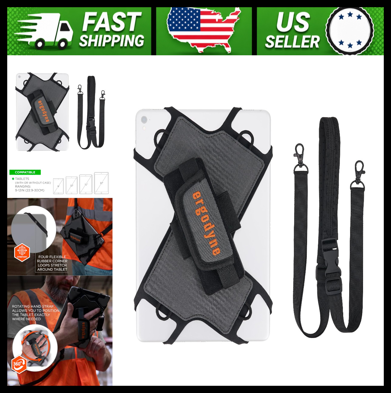 Ergodyne Squids Tablet Holder with Detachable Shoulder Strap