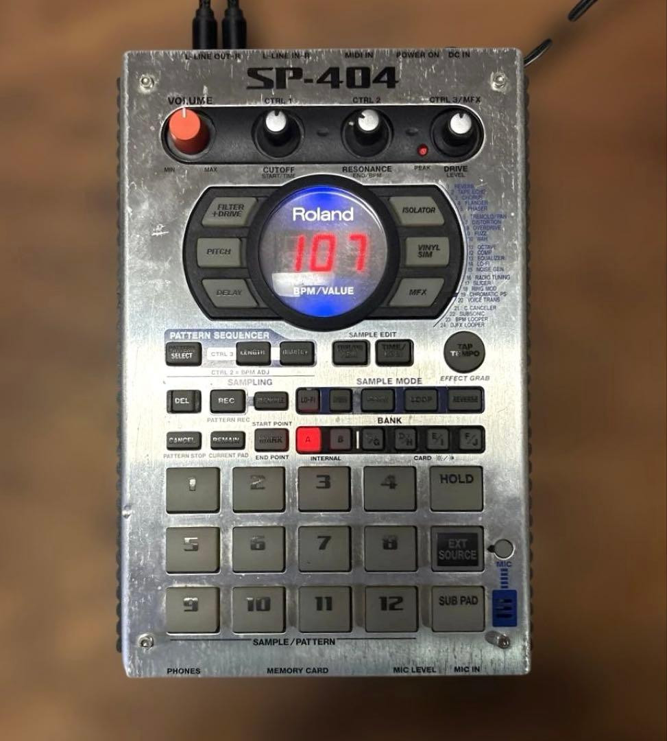 Roland SP-404 Sampler w/ AC Adapter Tested Power Issue Needs Fix
