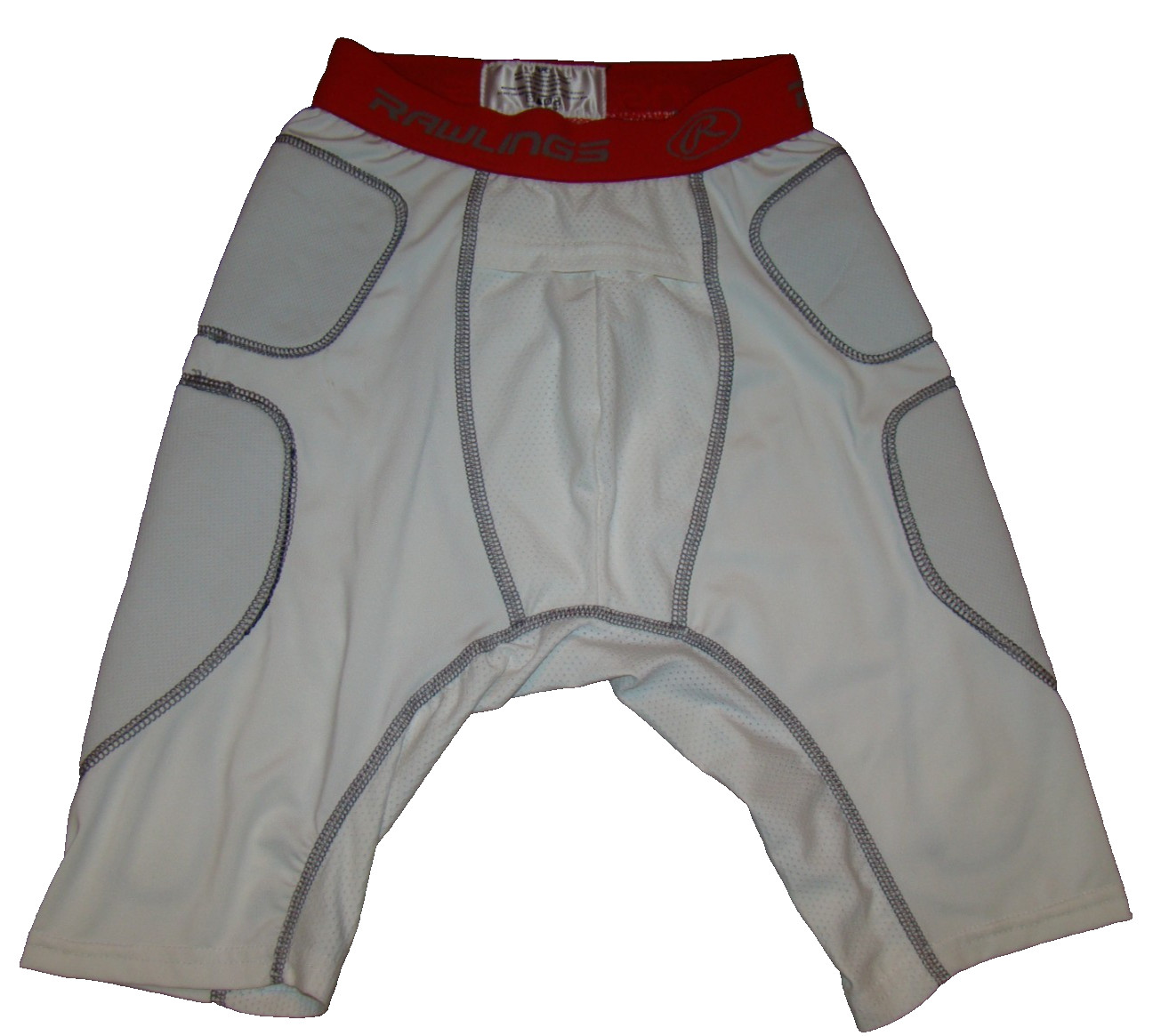 Rawlings Men's Small 5 Pad Integrated White Football Girdle