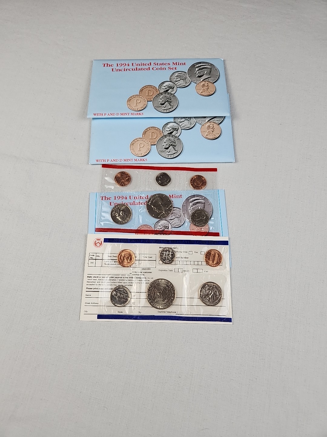 1994 US Uncirculated Mint Set 10 Coin United States Philadelphia Denver Lot Of 2